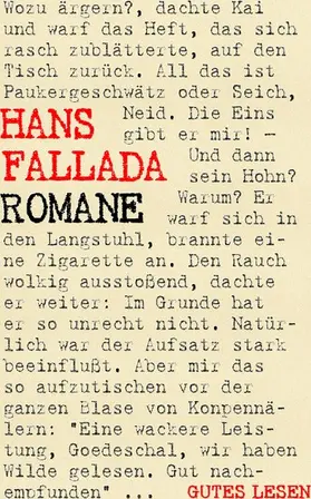 Fallada |  Hans Fallada - Romane | eBook | Sack Fachmedien