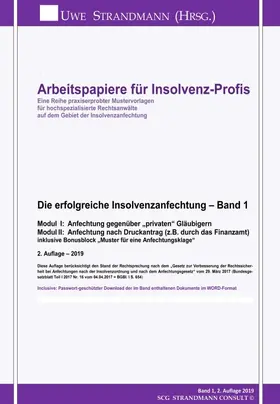 Strandmann |  Die erfolgreiche Insolvenzanfechtung - Band 1 | Buch |  Sack Fachmedien