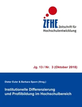 Euler / Sporn |  Institutionelle Differenzierung und Profilbildung im Hochschulbereich | Buch |  Sack Fachmedien