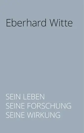 Dowling / Kretschmer |  Eberhard Witte | eBook | Sack Fachmedien