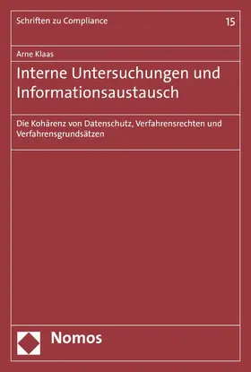 Klaas |  Interne Untersuchungen und Informationsaustausch | eBook | Sack Fachmedien