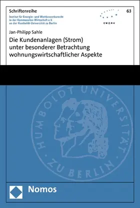 Sahle | Die Kundenanlagen (Strom) unter besonderer Betrachtung wohnungswirtschaftlicher Aspekte | E-Book | sack.de
