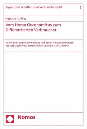 Achilles | Vom Homo Oeconomicus zum Differenzierten Verbraucher | E-Book | sack.de