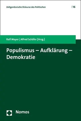 Mayer / Schäfer |  Populismus - Aufklärung - Demokratie | eBook | Sack Fachmedien