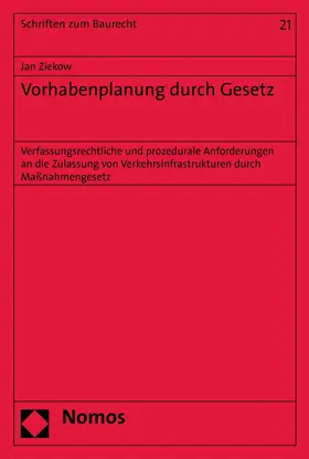Ziekow | Vorhabenplanung durch Gesetz | E-Book | sack.de