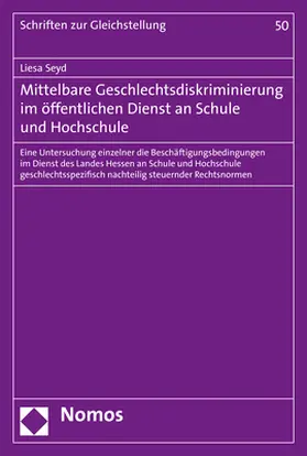 Seyd |  Mittelbare Geschlechtsdiskriminierung im öffentlichen Dienst an Schule und Hochschule | eBook | Sack Fachmedien