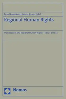 Kannowski / Steiner |  Regional Human Rights | eBook | Sack Fachmedien