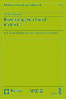Boecken |  Bewertung von Kunst im Recht | eBook | Sack Fachmedien
