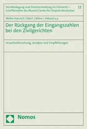 Meller-Hannich / Ekert / Nöhre |  Der Rückgang der Eingangszahlen bei den Zivilgerichten | eBook | Sack Fachmedien