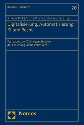 Beck / Kusche / Valerius |  Digitalisierung, Automatisierung, KI und Recht | eBook | Sack Fachmedien