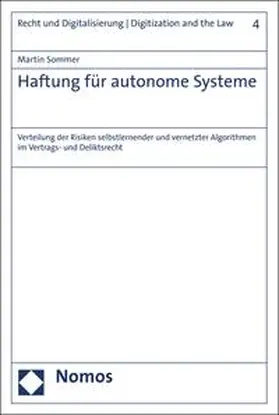 Sommer |  Haftung für autonome Systeme | eBook | Sack Fachmedien