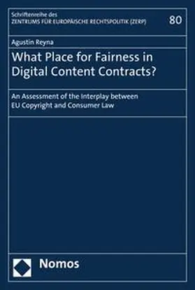 Reyna | What Place for Fairness in Digital Content Contracts? | E-Book | sack.de