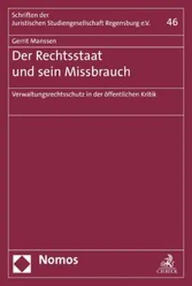 Manssen |  Der Rechtsstaat und sein Missbrauch | eBook | Sack Fachmedien