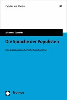 Schaefer |  Die Sprache der Populisten | eBook | Sack Fachmedien