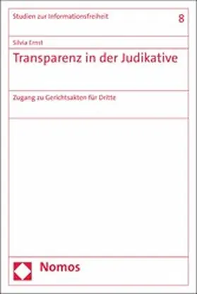 Ernst | Transparenz in der Judikative | E-Book | www2.sack.de