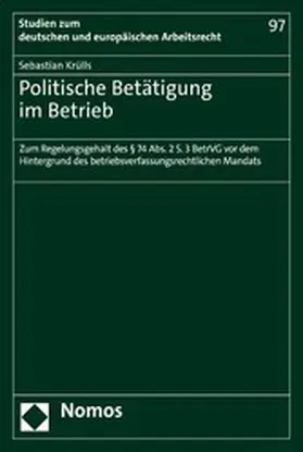 Krülls |  Politische Betätigung im Betrieb | eBook | Sack Fachmedien