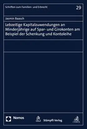 Baasch | Lebzeitige Kapitalzuwendungen an Minderjährige auf Spar- und Girokonten am Beispiel der Schenkung und Kontoleihe | E-Book | sack.de