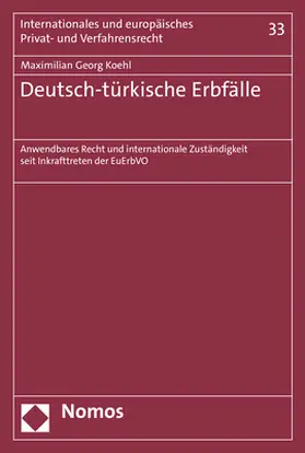Koehl | Deutsch-türkische Erbfälle | E-Book | sack.de