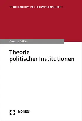 Göhler | Theorie politischer Institutionen | E-Book | sack.de
