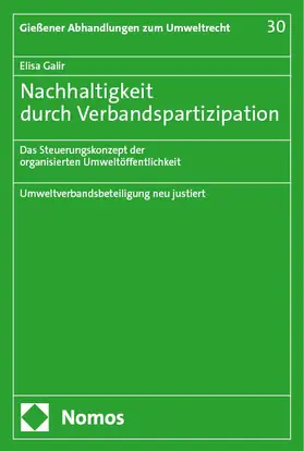 Galir |  Nachhaltigkeit durch Verbandspartizipation | eBook | Sack Fachmedien