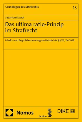 Eckardt | Das ultima ratio-Prinzip im Strafrecht | E-Book | www2.sack.de