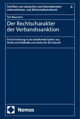 Neumann |  Der Rechtscharakter der Verbandssanktion | eBook | Sack Fachmedien