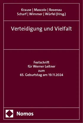 Krause / Mascolo / Rosenau |  Verteidigung und Vielfalt | eBook | Sack Fachmedien