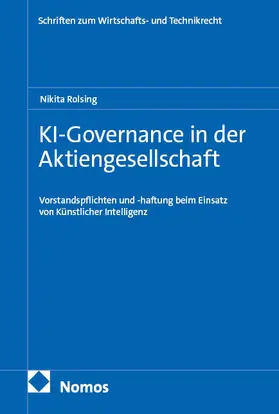 Rolsing | KI-Governance in der Aktiengesellschaft | E-Book | www2.sack.de