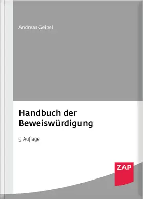 Geipel |  Handbuch der Beweiswürdigung | Buch |  Sack Fachmedien