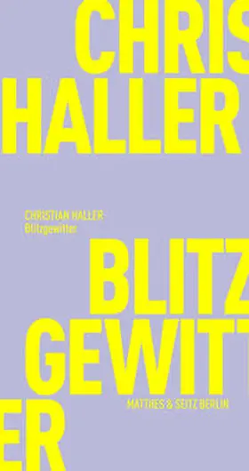 Haller |  Blitzgewitter | Buch |  Sack Fachmedien