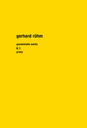 Rühm / Lichtenfeld |  Gesammelte Werke 6.1 | Buch |  Sack Fachmedien