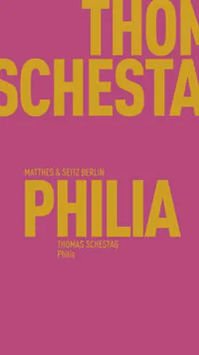 Schestag |  Philía | Buch |  Sack Fachmedien