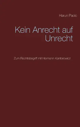 Pacic |  Kein Anrecht auf Unrecht | eBook | Sack Fachmedien