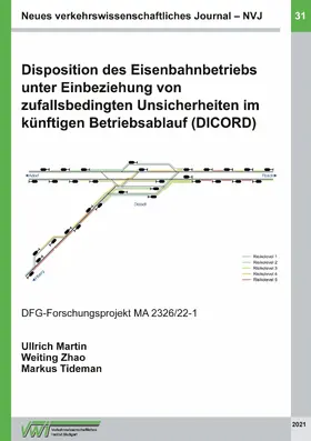 Martin / Zhao / Tideman |  Disposition des Eisenbahnbetriebs unter Einbeziehung von zufallsbedingten Unsicherheiten im künftigen Betriebsablauf (DICORD) | eBook | Sack Fachmedien
