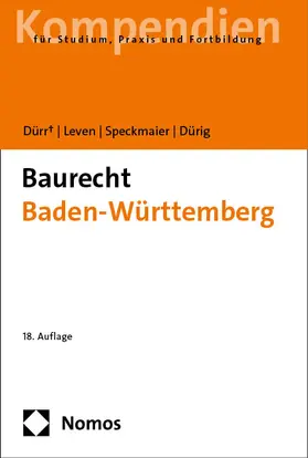 Dürr / Leven / Speckmaier |  Baurecht Baden-Württemberg | Buch |  Sack Fachmedien