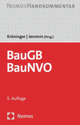 Kröninger | Jeromin |  Baugesetzbuch, Baunutzungsverordnung: BauGB, BauNVO | Buch |  Sack Fachmedien