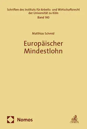 Schmid |  Europäischer Mindestlohn | Buch |  Sack Fachmedien