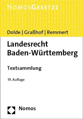 Dolde / Graßhof / Remmert |  Landesrecht Baden-Württemberg | Buch |  Sack Fachmedien