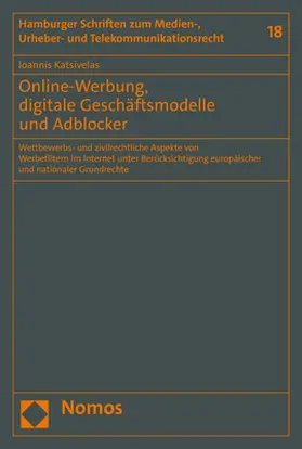 Katsivelas |  Online-Werbung, digitale Geschäftsmodelle und Adblocker | Buch |  Sack Fachmedien