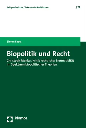 Faets | Biopolitik und Recht | Buch | 978-3-7560-0539-0 | sack.de