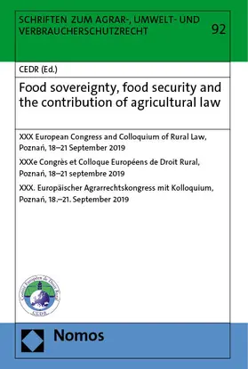 Norer |  Food sovereignty, food security and the contribution of agricultural law | Buch |  Sack Fachmedien