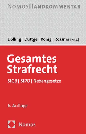 Dölling / Duttge / König |  Gesamtes Strafrecht | Buch |  Sack Fachmedien