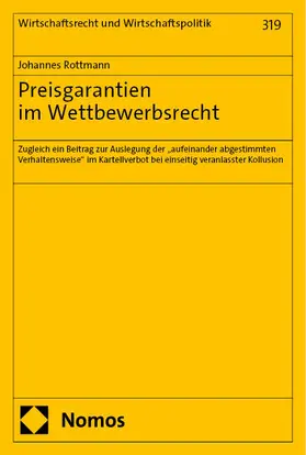 Rottmann |  Preisgarantien im Wettbewerbsrecht | Buch |  Sack Fachmedien