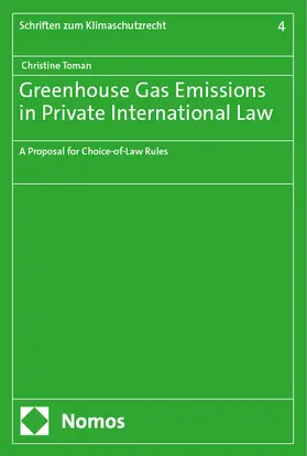 Toman |  Greenhouse Gas Emissions in Private International Law | Buch |  Sack Fachmedien