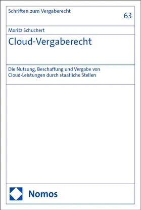 Schuchert | Cloud-Vergaberecht | Buch | 978-3-7560-1882-6 | www2.sack.de