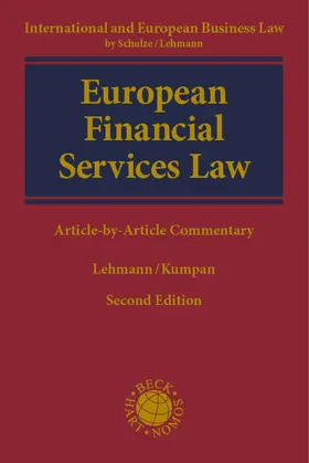 Lehmann / Kumpan |  European Financial Services Law | Buch |  Sack Fachmedien