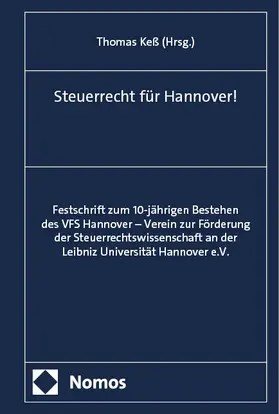 Keß |  Steuerrecht für Hannover! | Buch |  Sack Fachmedien