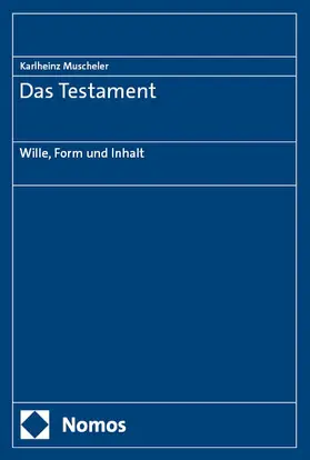 Muscheler |  Das Testament | Buch |  Sack Fachmedien