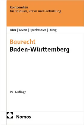 Dürr / Leven / Speckmaier |  Baurecht Baden-Württemberg | Buch |  Sack Fachmedien