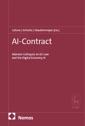 Lohsse / Schulze / Staudenmayer |  AI-Contracting | Buch |  Sack Fachmedien